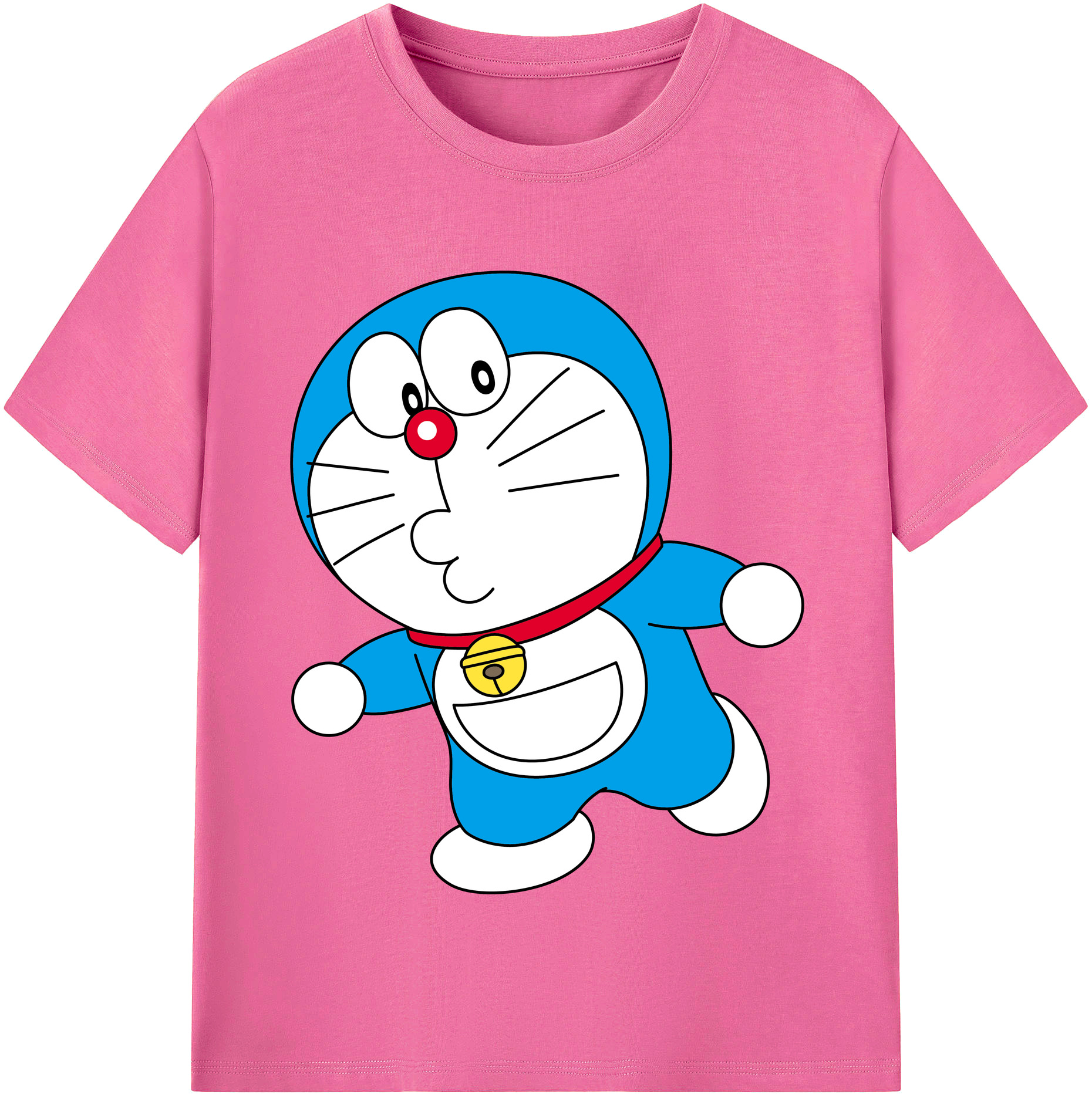 （画像用） ドラえもん Doraemon レディースカジュアルプリントTシャツ（綿100％）